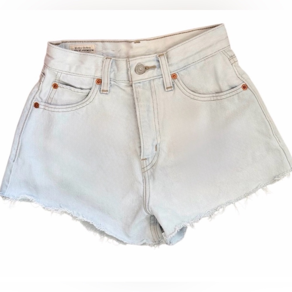 Levi's Premium Super Light Blue Denim Shorts